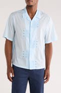 PacSun Ritz Pointelle Cotton Poplin Camp Shirt