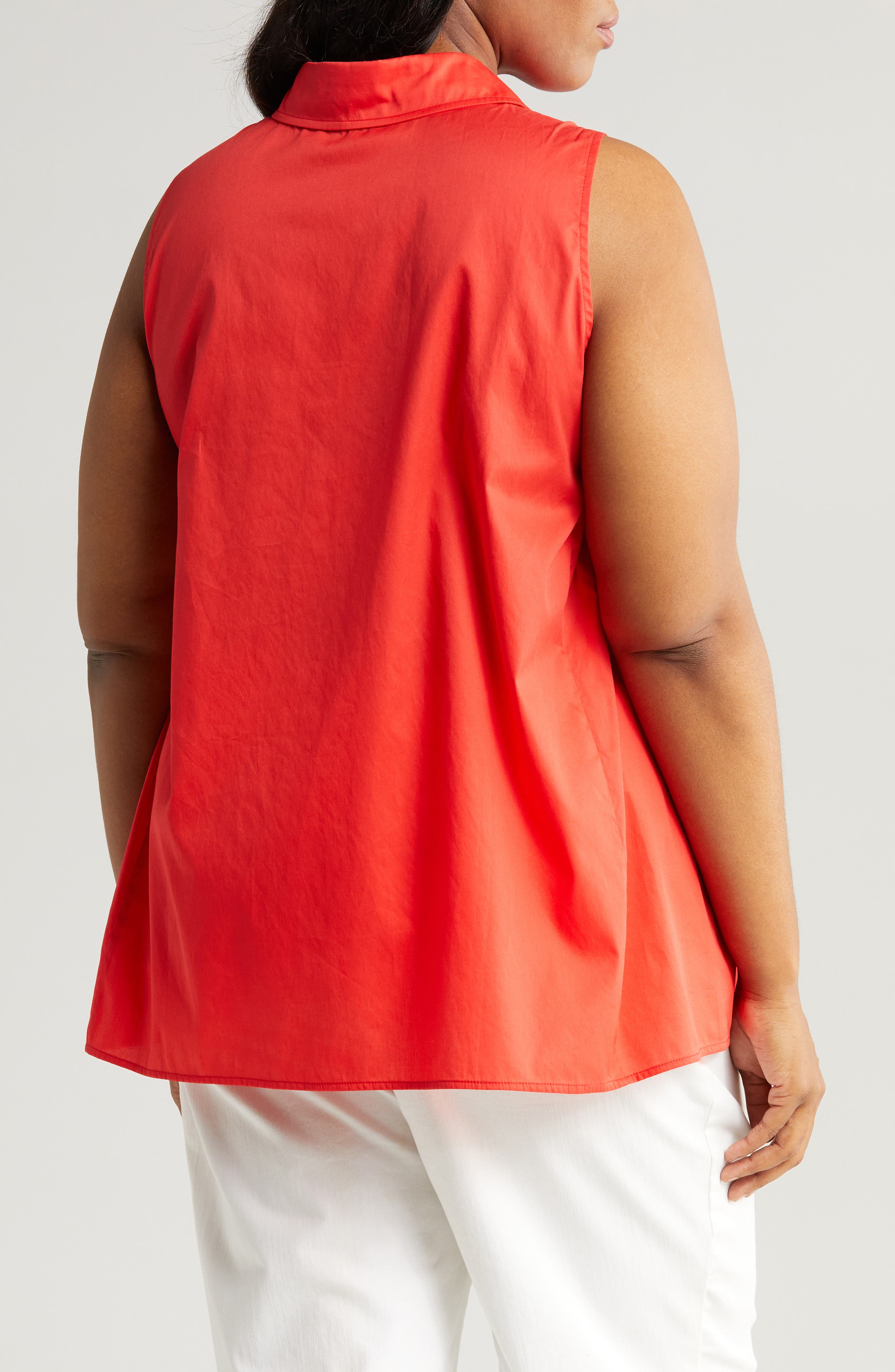 Ziva Sleeveless Button-Up Shirt - image 2