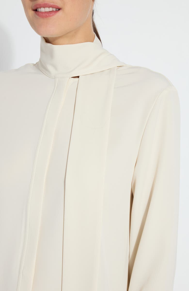 Lysse Odette Scarf Neck Top, Alternate, color, Icing