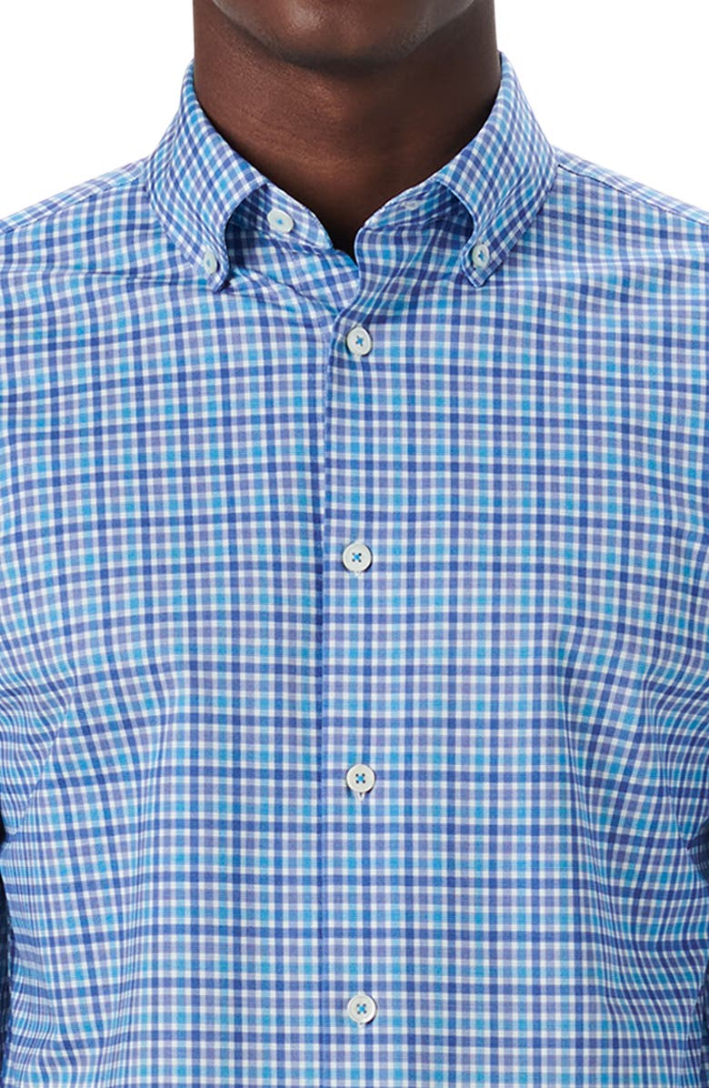 Bugatchi OoohCotton<sup>®</sup> Plaid Button-Down Shirt, Alternate, color, 