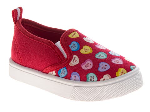 Conv. Hearts Slip-On 5-10 (Toddler)