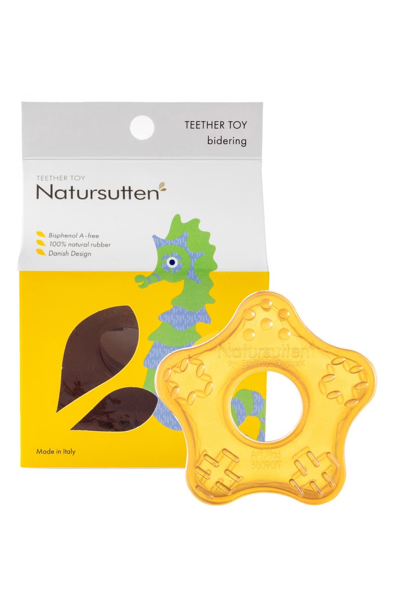 Natursutten Teether Toy, Main, color, Natural Rubber Brown