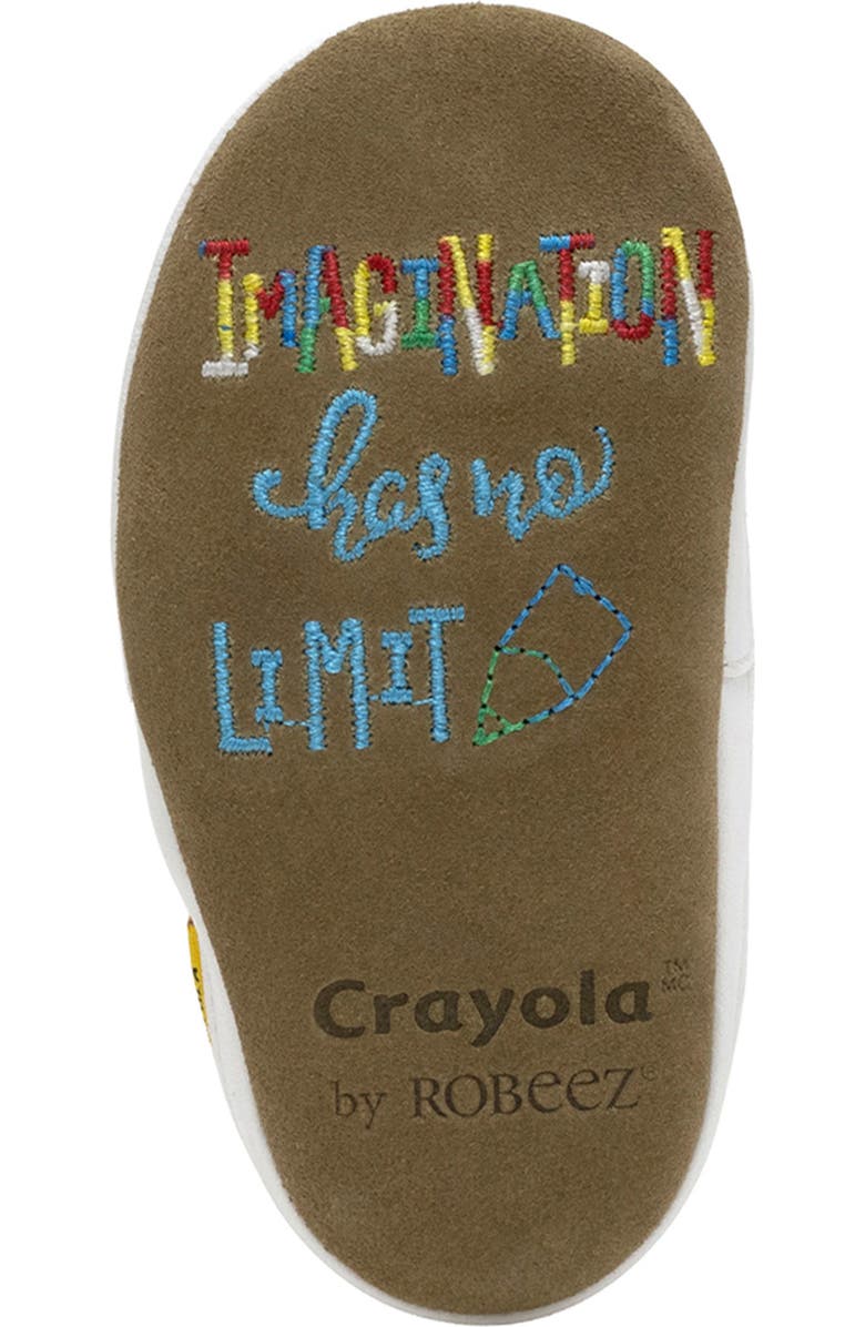 Robeez<sup>®</sup> x Crayola<sup>™</sup> Kids' Crib Shoe, Alternate, color, Black 1