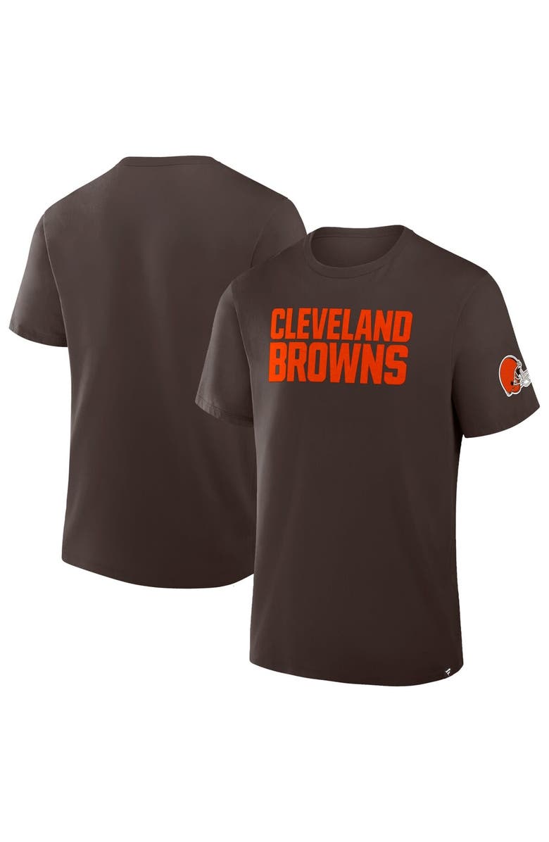FANATICS Men's Fanatics Brown Cleveland Browns Option Route Legacy T-Shirt, Main, color, Brown