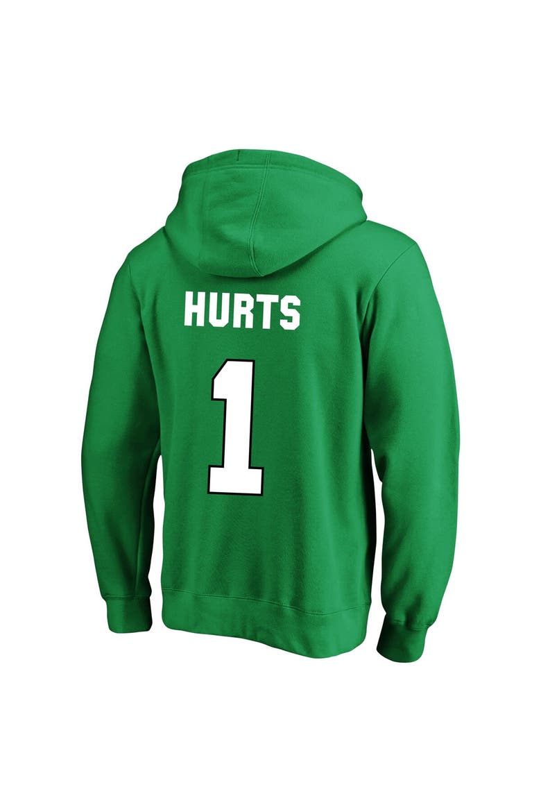 Men's Fanatics Jalen Hurts Kelly Green Philadelphia Eagles Big & Tall Fleece Name & Number Pullover Hoodie, Alternate, color, Kelly Green
