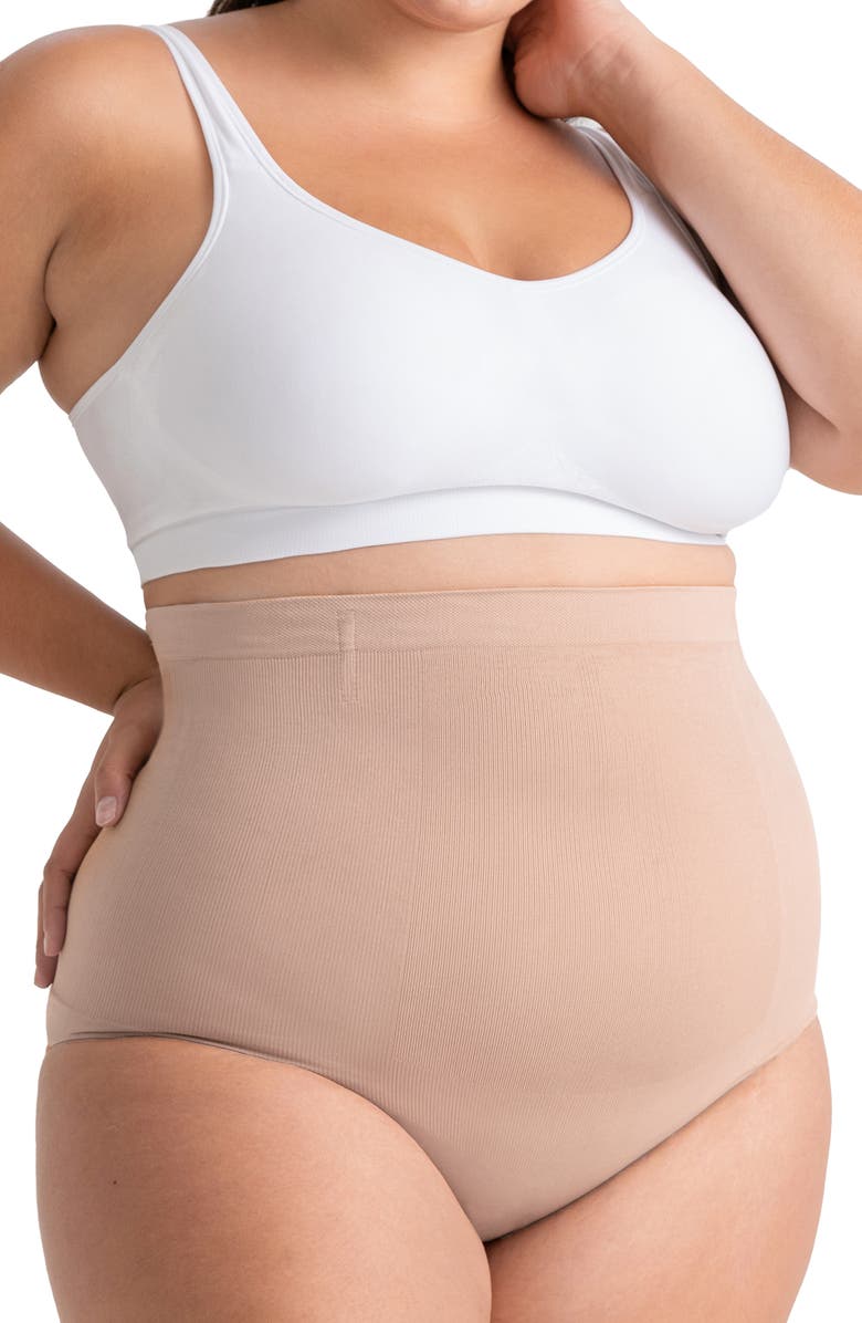 Shapermint Essentials High Waist Shaper Briefs, Main, color, Oatmeal