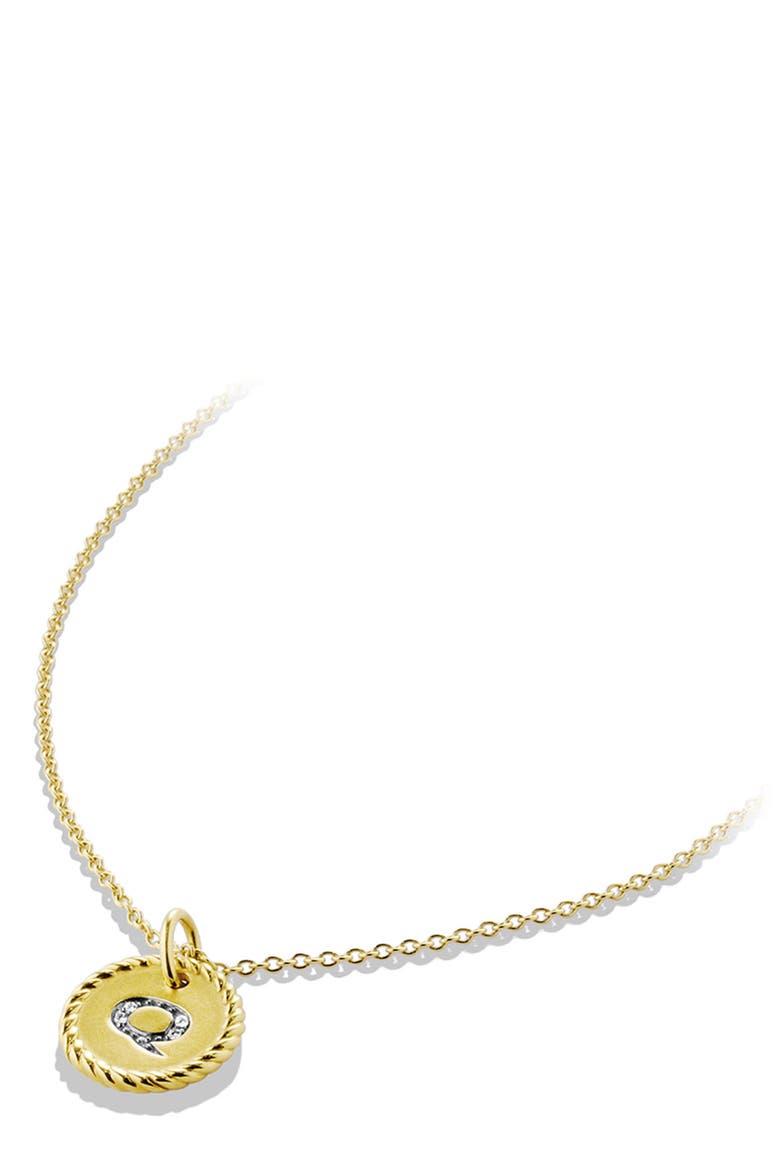 Cable Collectibles Diamond Initial Pendant Necklace, Alternate, color, Q
