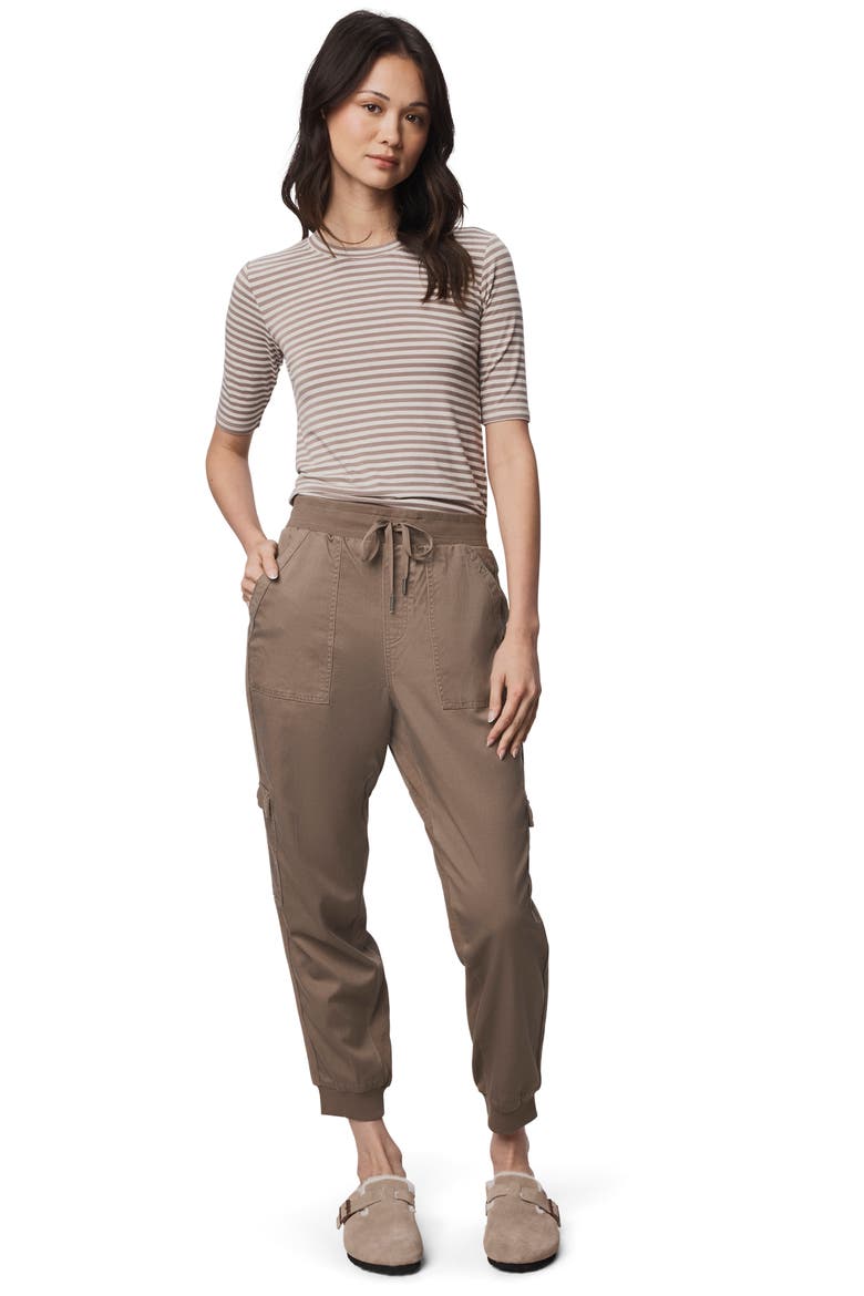 Jaclyn Drawstring Waist Joggers, Alternate, color, CEDAR BROWN