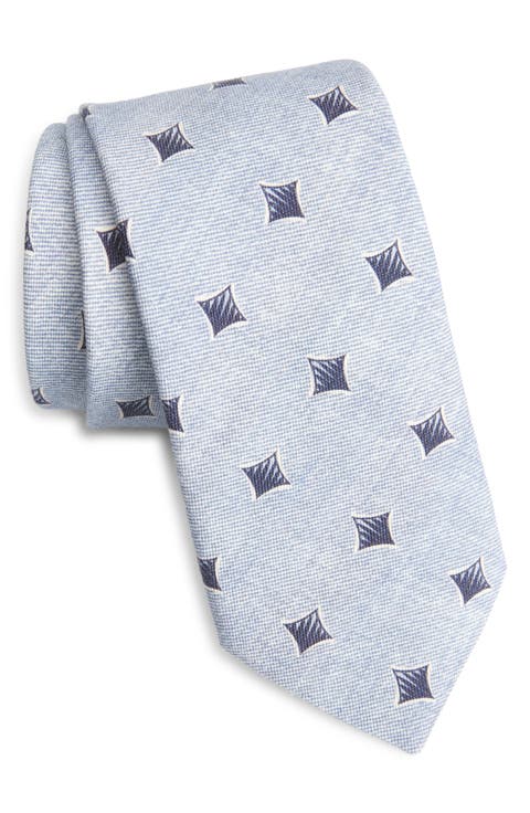 Geometric Cotton & Wool Tie