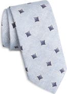 BOSS Geometric Cotton & Wool Tie