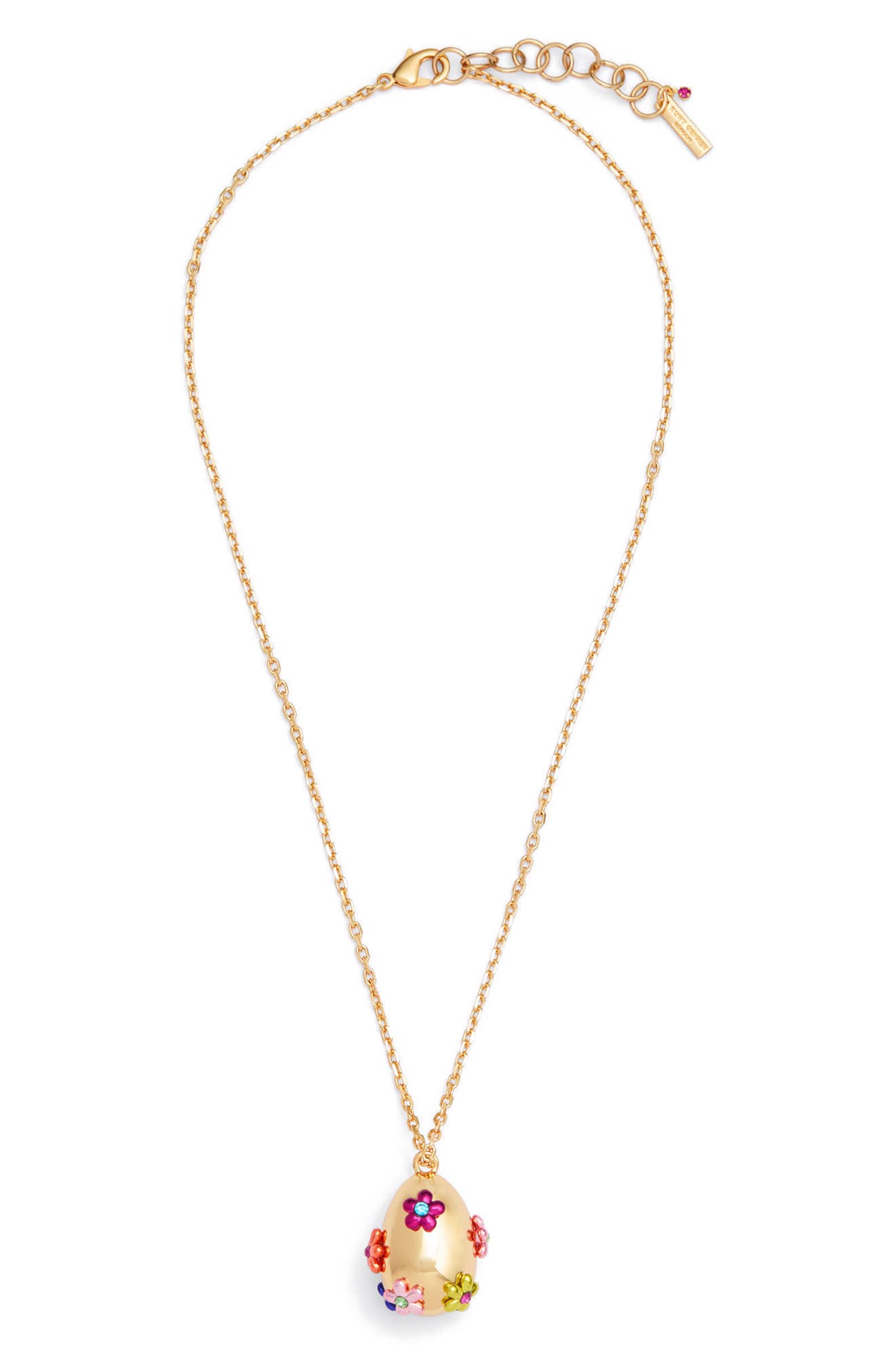Kurt Geiger London Floral Egg Pendant Necklace