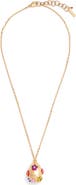 Kurt Geiger London Floral Egg Pendant Necklace