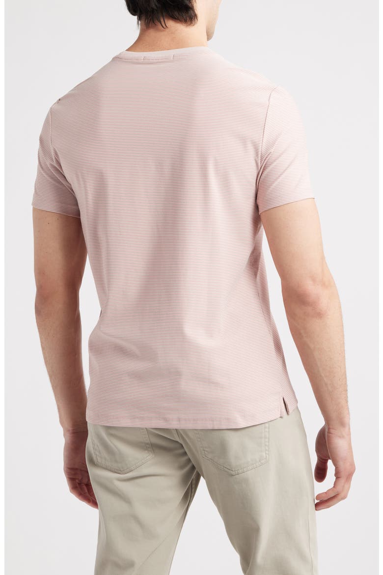 Hickman Feeder Stripe T-Shirt, Alternate, color, SHADOW CORAL