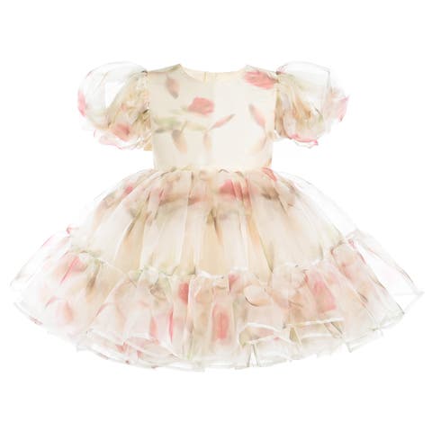 Elanora Floral Organza Dress (Toddler, Little Kid & Big Kid)