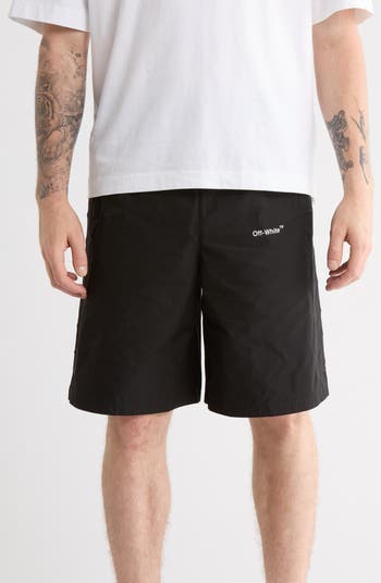 Diagonal Outline Track Shorts