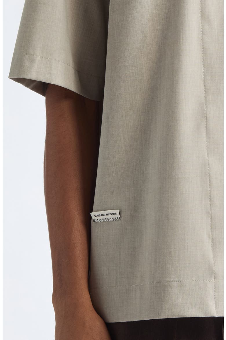 Boxy Camp Shirt, Alternate, color, CHALK