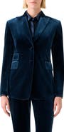 Akris Percival Velvet Neoprene Blazer