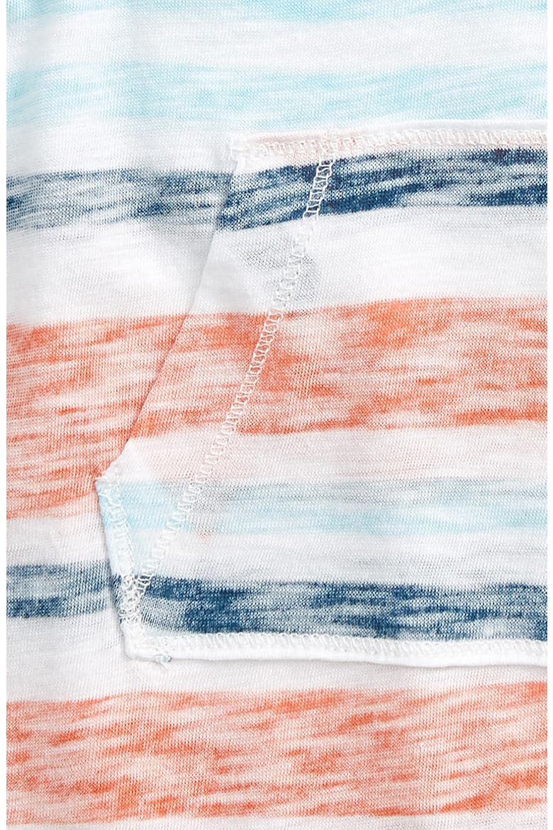 Stripe Pocket Romper, Alternate, color, FRESH INK