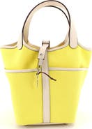 Pre-Owned Hermes Cargo Picotin Lock Bag Canvas and Swift PM