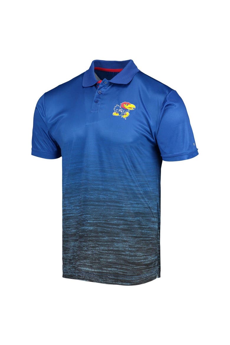 Men's Colosseum Royal Kansas Jayhawks Marshall Polo, Alternate, color, Royal
