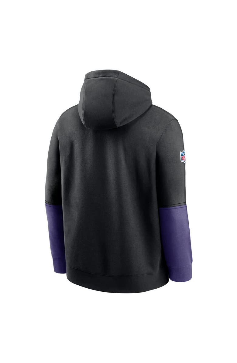Nike Men's Nike Black Baltimore Ravens 2024 Sideline Club Pullover Hoodie, Alternate, color,