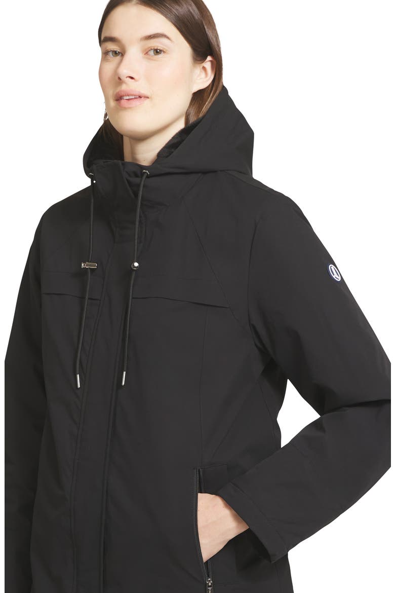 Rain Jacket with Micro Terry, Alternate, color, BLACK BEAUTY