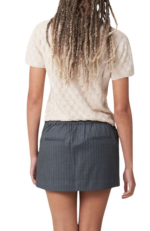Find Me Now Melody Sheer Circle T-shirt In Oatmeal