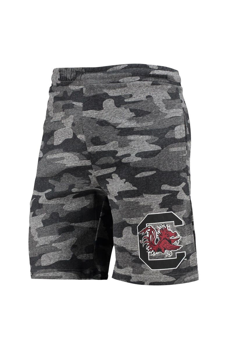 CONCEPTS SPORT Men's Concepts Sport Charcoal/Gray South Carolina Gamecocks Camo Backup Terry Jam Lounge Shorts, Alternate, color, 