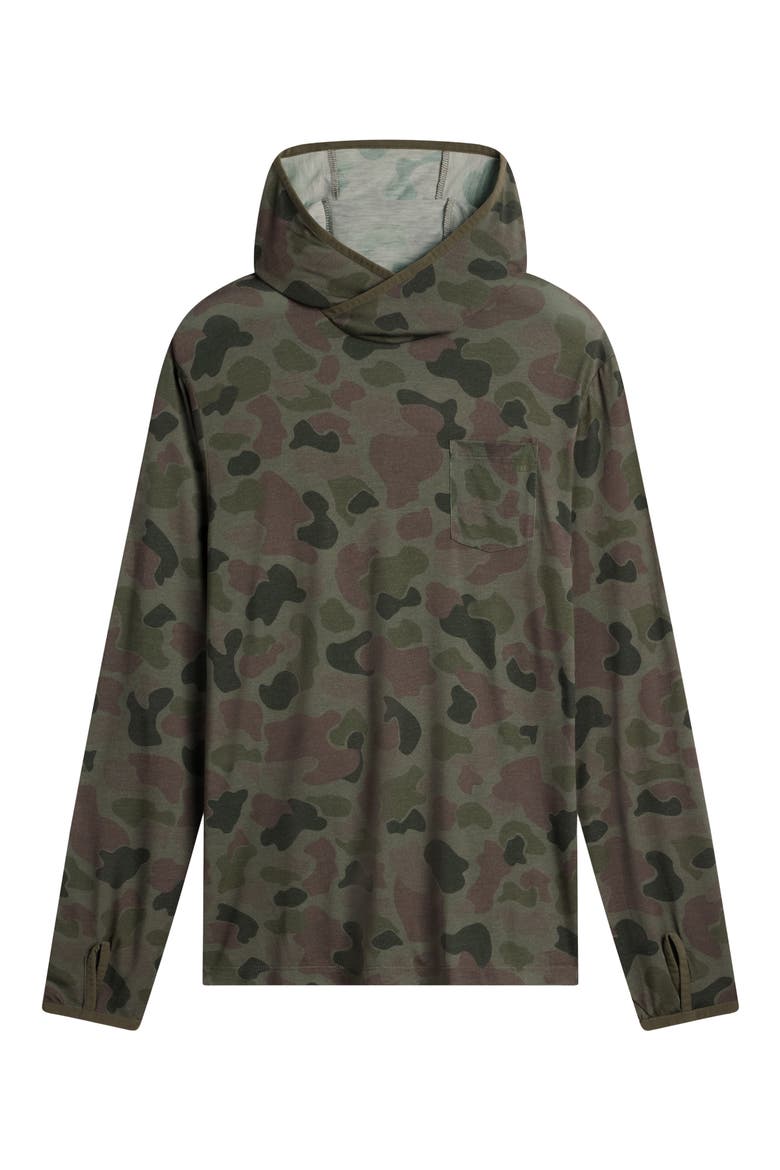 Camouflage Lightweight UPF 20+ Hoodie, Alternate, color, VINTAGE CAMO OIL GREEN