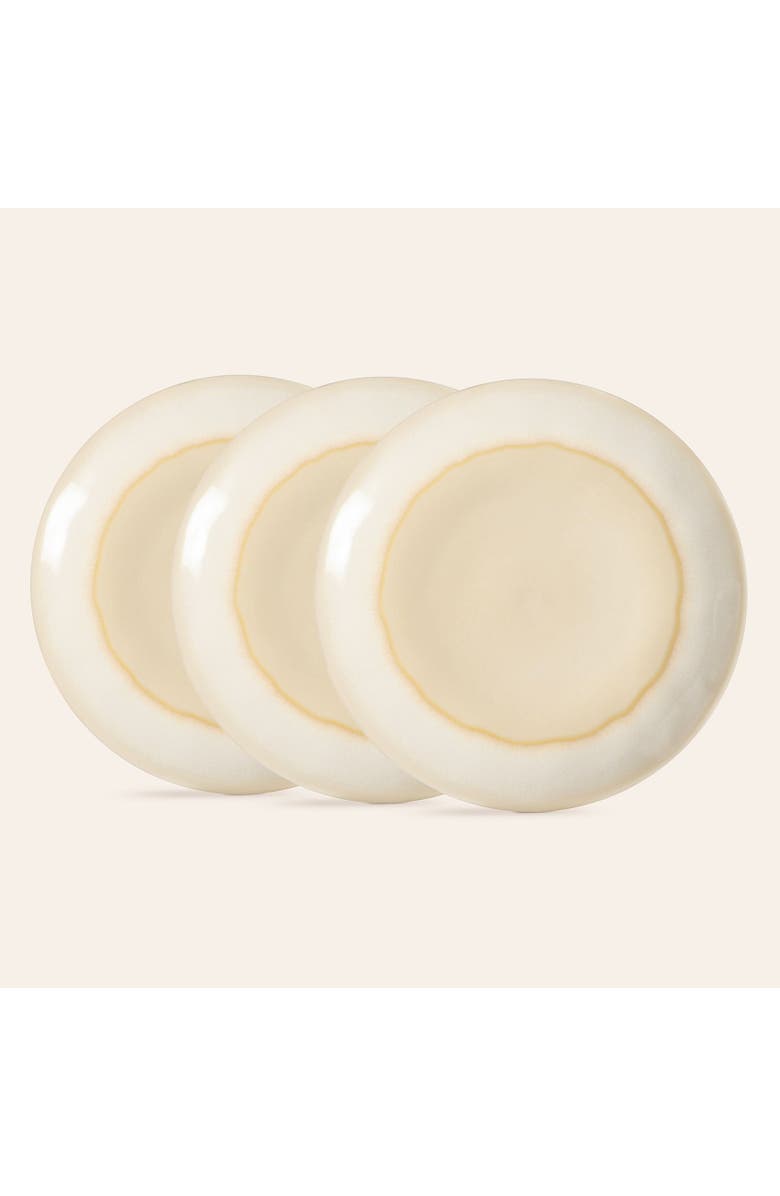 Zsa Zsa Zsu Leiria Dinner Plate Stoneware 10.6 In Set Of 3, Main, color, Cream