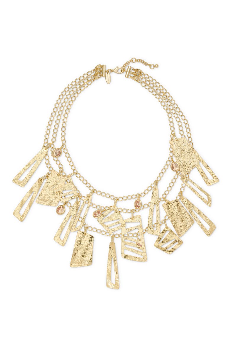 Elina Multistrand Necklace, Main, color, GOLD