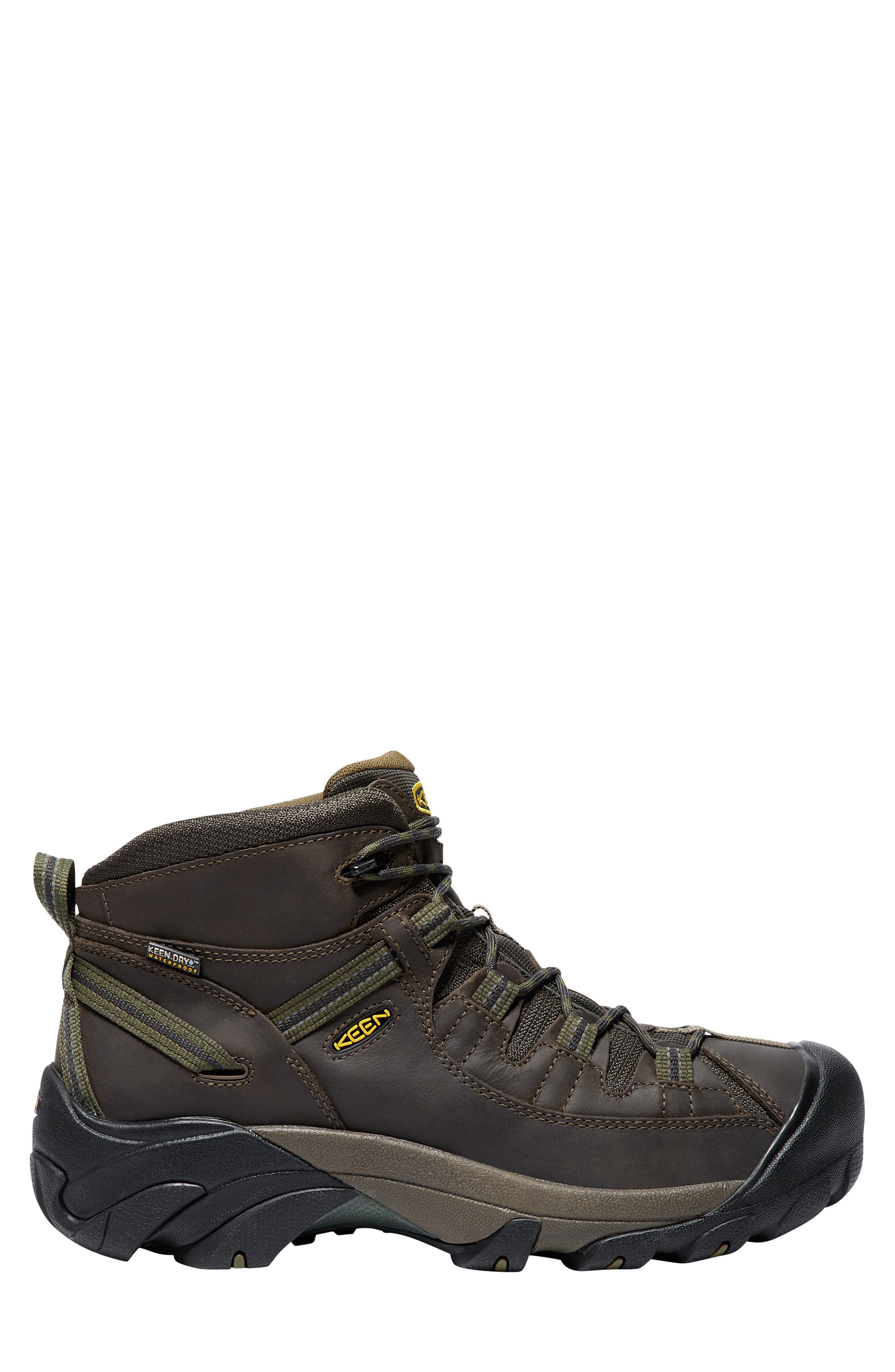 Targhee II Mid Waterproof Hiking Boot, Alternate, color, CANTEEN/ DARK OLIVE
