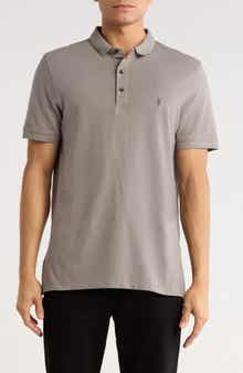 AllSaints Form Cotton Polo