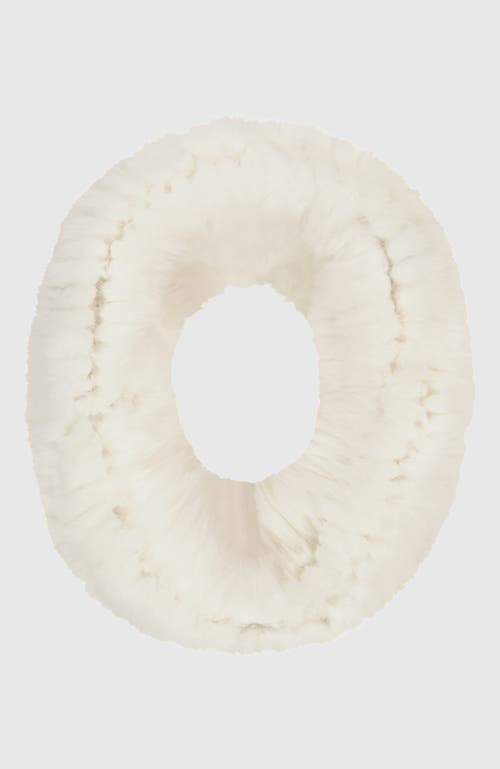 Lyla Grant Fur-free Rex Rabbit (faux Fur) Knit Cowl In White