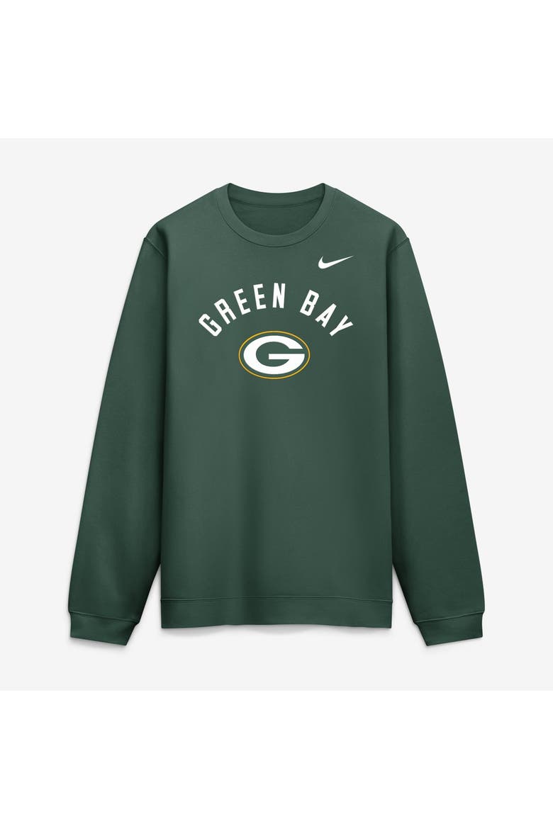 Men's Nike Green Green Bay Packers Primetime Club Sweatshirt, Main, color, Green