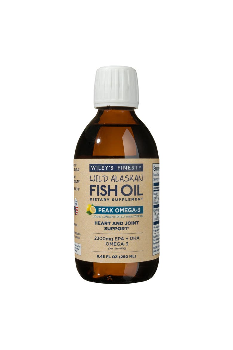 Wild Alaskan Fish Oil Peak Omega-3 Liquid Supplement - 2300Mg Epa And Dha Omega-3S - Lemon Flavor - 8.45 Oz, Main, color, None