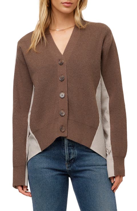 Celine Mixed Media Cardigan