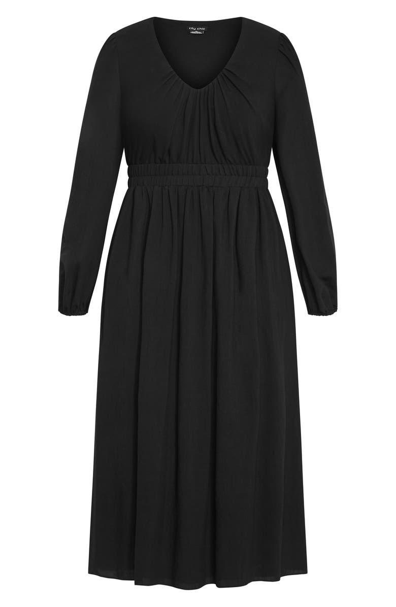City Chic Keyla Long Sleeve Maxi Dress, Alternate, color, 