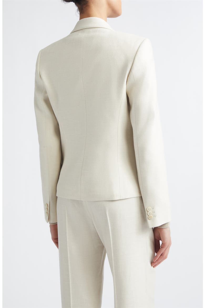 Herringbone Wool Blend Jacket, Alternate, color, 00 IVORY