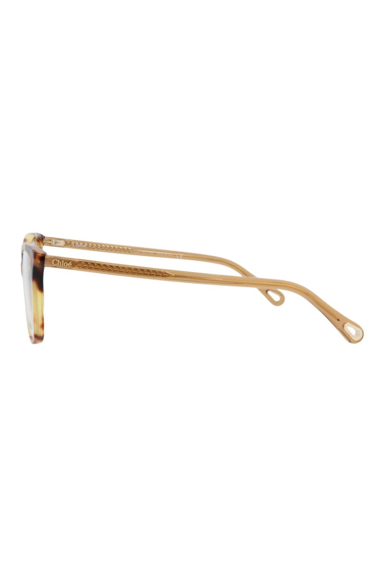 54mm Cat Eye Optical Glasses, Alternate, color, HAVANA BROWN TRANSPARENT