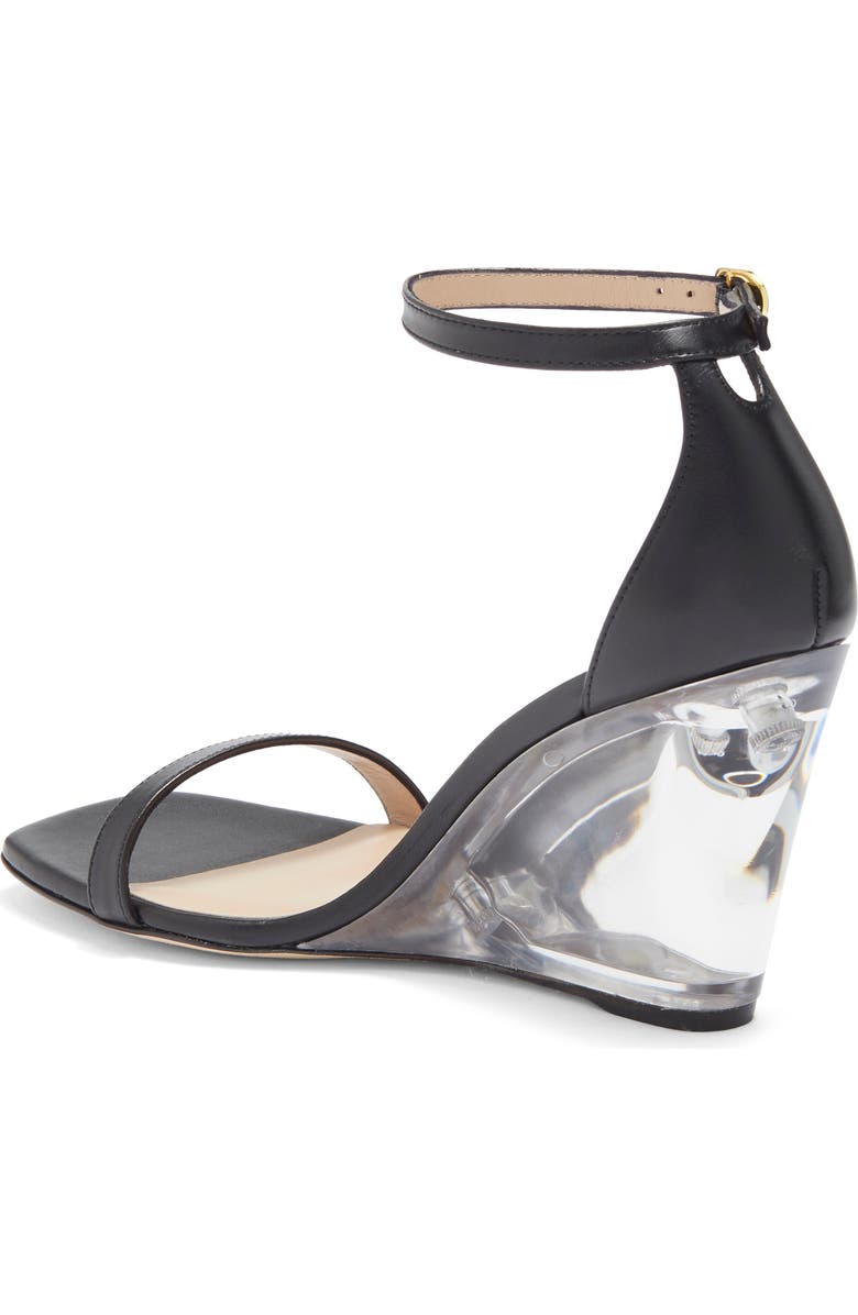 Stuart Weitzman Lucite Wedge Sandal, Alternate, color,