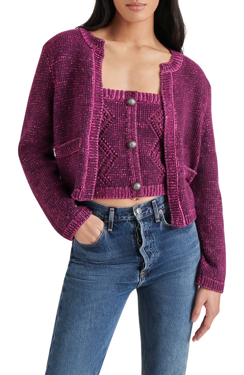 Steve Madden Emelia Sweater Jacket, Main, color, 