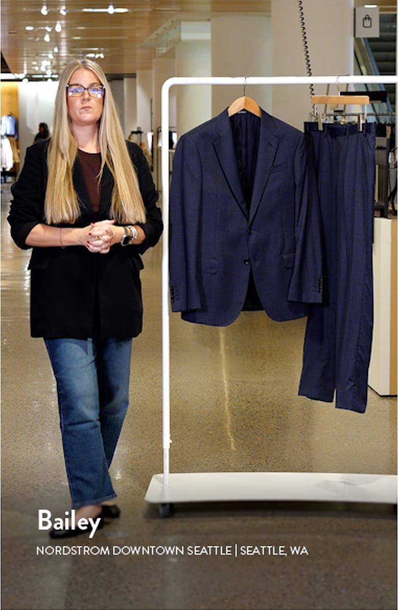 Micro Houndstooth Check Wool Suit, sales video thumbnail