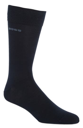 Hugo Boss Boss Matthew 2-pack Solid Crew Dress Socks In Multi