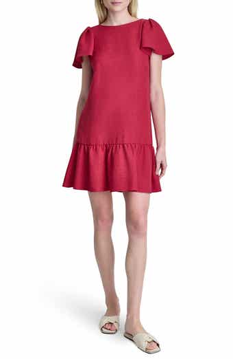 Mélange Flutter Sleeve Minidress