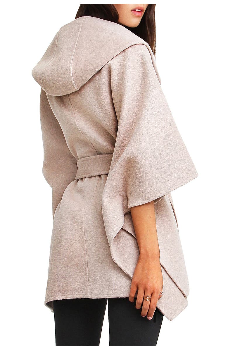 Belle & Bloom Jackson Landing Wool Blend Cape Coat, Alternate, color,