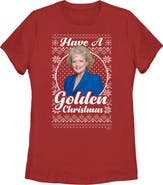 The Golden Girls Women's The Golden Girls Ugly Christmas Rose Portrait  Graphic T-Shirt