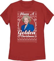 The Golden Girls Women's The Golden Girls Ugly Christmas Rose Portrait  Graphic T-Shirt
