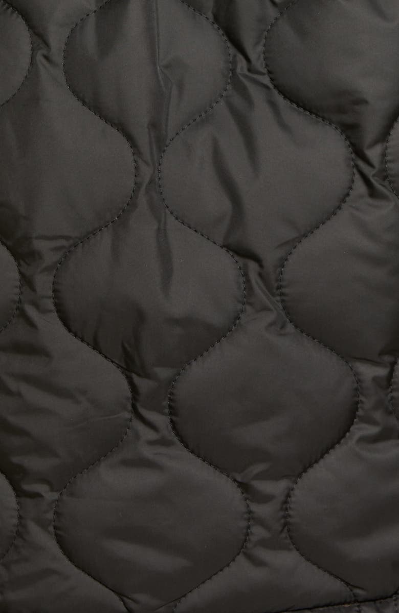 French Connection Onion Quilted Hooded Coat, Alternate, color,