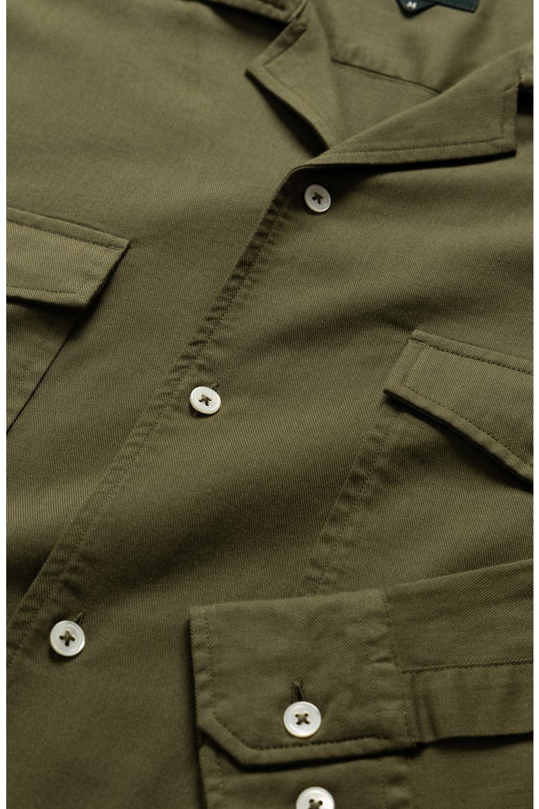 Salt Lake Cotton Camp Shirt, Alternate, color, MOSS